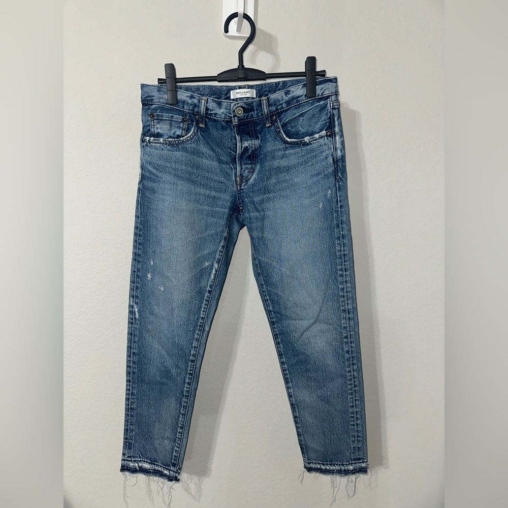 Moussy Blue Distressed Women Jeans